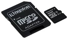 Карта памяти Micro SDHC Kingston 16GB SDC10G2/16GB