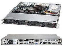 Серверная платформа Supermicro SuperServer 1U 6018R-MT SYS-6018R-MT