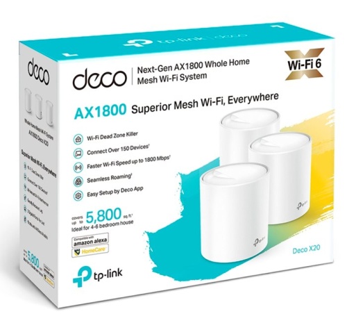 Бесшовный Mesh роутер TP-Link DECO X20(3-PACK) фото 3