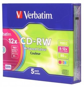  CD-RW Verbatim 700 Mb 43167