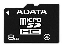 Карта памяти Micro SDHC A-Data 8ГБ AUSDH8GCL4-R