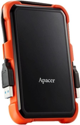 Внешний жесткий диск 2.5 Apacer 2Tb AC630 Black/Orange AP2TBAC630T-1