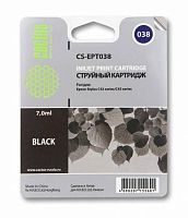 Картридж струйный совместимый Cactus CS-EPT038 черный