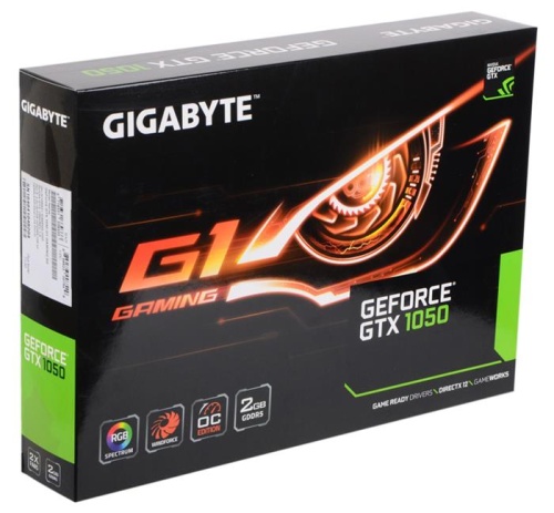 Видеокарта PCI-E GIGABYTE 2048МБ GV-N1050G1GAMING-2GD фото 5