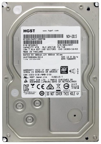 Жесткий диск SAS HDD Hitachi 4000Gb Enterprise Ultrastar Raid Edition HUS726040AL5214 Жесткий диск SAS HDD Hitachi 4000Gb Enterprise Ultrastar Raid Edition HUS726040AL5214