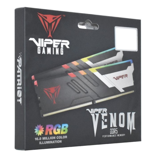 Модуль памяти DDR5 Patriot Memory 2x16Gb PVVR532G560C36K Viper Venom RGB RTL фото 3