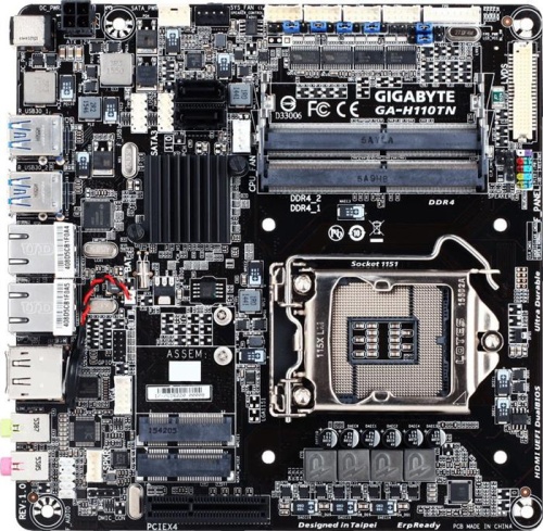 Мат. плата Socket1151 GIGABYTE GA-H110TN