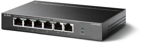 Коммутатор неуправляемый TP-Link TL-SF1006P 6x100Mb 4PoE+ 67W фото 2