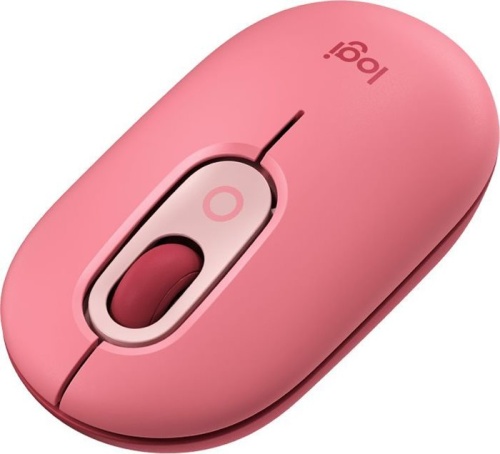 Беспроводная мышь Logitech POP Mouse with emoji розовый/красный 910-006548 фото 3