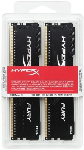 Модуль памяти DDR4 Kingston 8Gb (Kit of 2) HyperX Fury Black HX430C15FB3K2/8 фото 3
