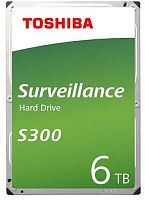 Жесткий диск SATA HDD Toshiba 6Tb HDWT860UZSVA Surveillance S300