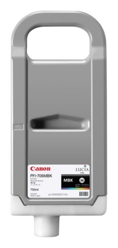 Оригинальный струйный картридж Canon PFI-706 MBK (матовый черный) 6680B001