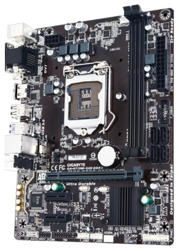 Мат. плата Socket1151 GIGABYTE GA-H110M-S2H DDR3 фото 2