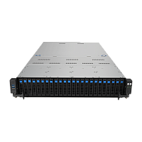 ASUS RS720-E11-RS24U 2U, 2xLGA4677, 32 DIMM DDR5, 24x 2.5"(12x NVMe+12x NVMe/SATA/SAS* hs), 2 x M.2 slot 2280, 2x10Gbe RJ45, 4 dual-slot GPU, 8 slots PCIe 5.0, 1x OCP 3.0, 2x2600W