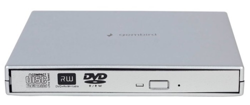 Внешний привод DVD±RW Gembird DVD-USB-02-SV серебро (DVD-USB-02-SV)