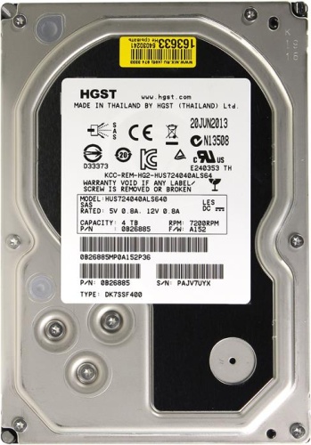 Жесткий диск SAS HDD Hitachi 4ТБ A7K4000 0B26885 Жесткий диск SAS HDD Hitachi 4ТБ A7K4000 0B26885