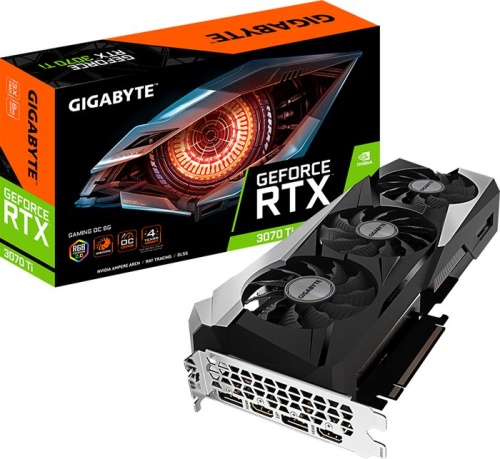 Видеокарта PCI-E GIGABYTE 8Gb GeForce RTX3070 Ti (GV-N307TGAMING OC-8GD) RTL фото 9