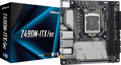 Мат. плата Socket1200 ASRock Z490M-ITX/AC фото 4