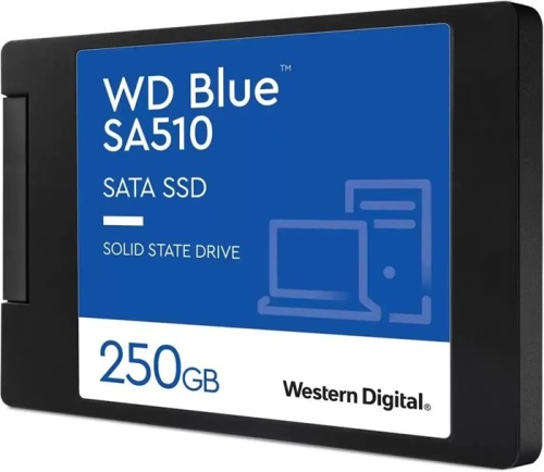 Накопитель SSD SATA 2.5 Western Digital 250GB WD Blue 2.5 WDS250G3B0A фото 2