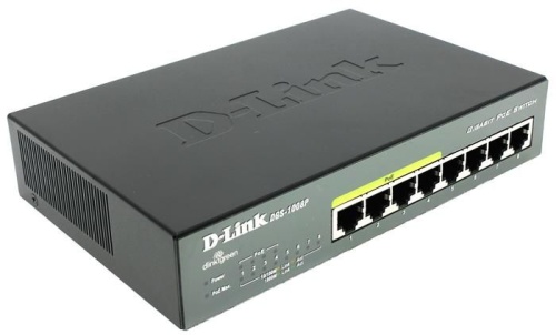 Коммутатор неуправляемый D-Link DGS-1008P