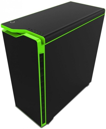 Корпус Miditower NZXT CA-H442W-M9 H440 BLACK/GREEN фото 9