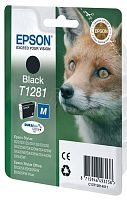 Оригинальный струйный картридж Epson T1281 C13T12814012 черный