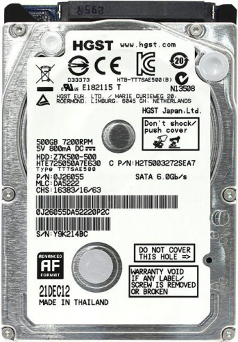 Жесткий диск SATA HDD 2.5 Hitachi 500Gb Travelstar Z7K500 0J43105 Жесткий диск SATA HDD 2.5 Hitachi 500Gb Travelstar Z7K500 0J43105