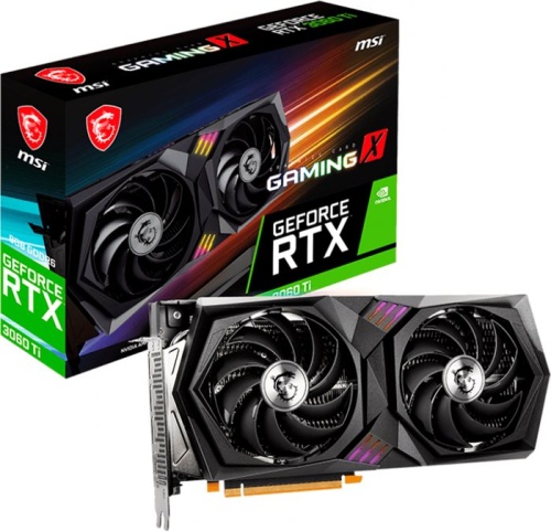 Видеокарта PCI-E MSI 8Gb GeForce RTX3060 Ti (RTX 3060 Ti GAMING X 8G LHR) RTL фото 5