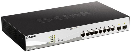 Коммутатор управляемый D-Link DGS-1210-10MP/FL 8G 2SFP фото 2