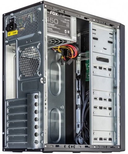 Корпус Miditower Foxline FL-301 450W black (FL-301-FZ450R-U32) фото 2