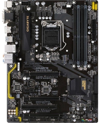 Мат. плата Socket1151 GIGABYTE GA-Z270-HD3 GA-Z270-HD3 oem