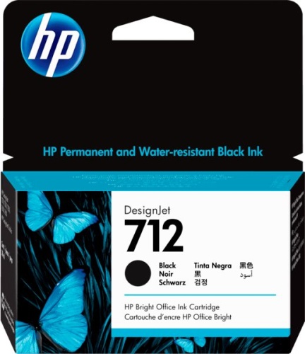 Оригинальный струйный картридж Hewlett Packard 712 3ED70A black ((38мл) для HP DJ Т230/630) (3ED70A)