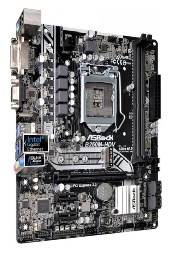 Мат. плата Socket1151 ASRock B250M-HDV