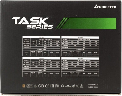 Блок питания Chieftec 500W Task (TPS-500S) фото 5