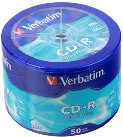  CD-R Verbatim 700 52x 80min 43728
