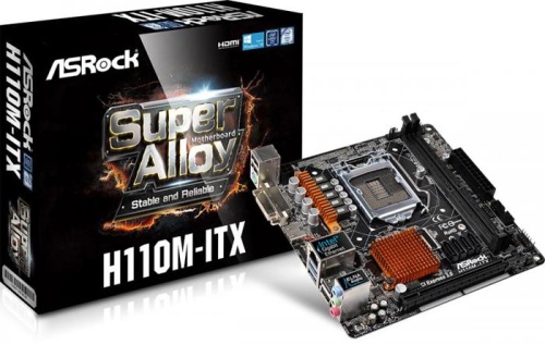 Мат. плата Socket1151 ASRock H110M-ITX фото 5