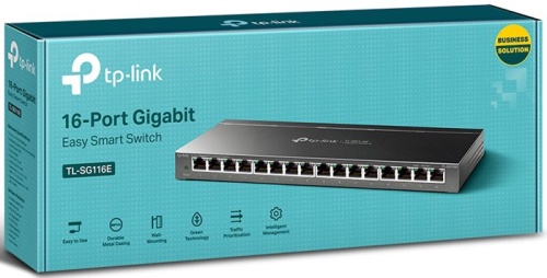 Коммутатор управляемый TP-Link TL-SG116E фото 2