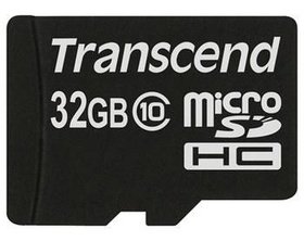   Micro SDHC Transcend 32 TS32GUSDC10