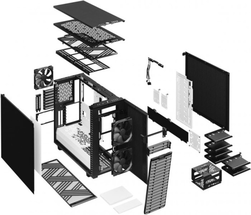 Корпус Miditower Fractal Design Define 7 Black/White фото 7