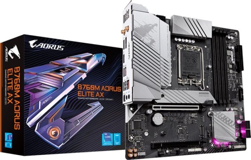Мат. плата Socket1700 GIGABYTE B760M AORUS ELITE AX фото 5