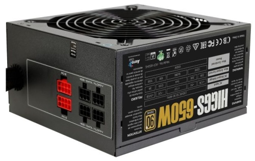 Блок питания Aerocool 650W HIGGS-650W фото 3