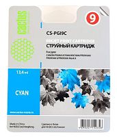Картридж струйный совместимый Cactus CS-PGI9C голубой