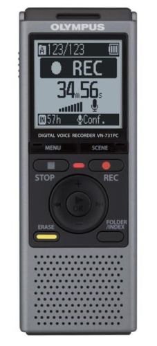Диктофон цифровой Olympus 2ГБ VN-731P, серый V405231TE000 Диктофон цифровой Olympus 2ГБ VN-731P, серый V405231TE000