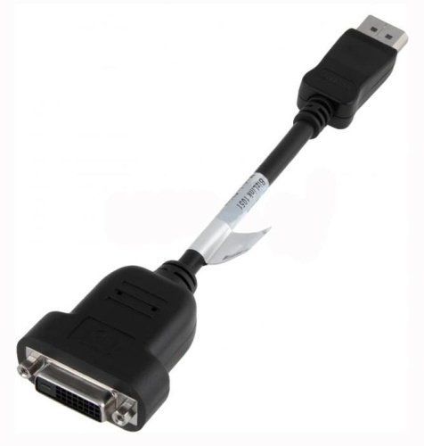 Опция для ПК Hewlett Packard DisplayPort to DVI-D Adapter FH973AA Опция для ПК Hewlett Packard DisplayPort to DVI-D Adapter FH973AA