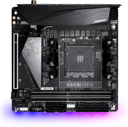 Мат. плата SocketAM4 GIGABYTE B550I AORUS PRO AX RTL