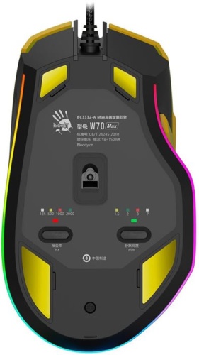 Мышь A4Tech Bloody W70 Max Punk желтый/черный W70 MAX PUNK фото 9 Мышь A4Tech Bloody W70 Max Punk желтый/черный W70 MAX PUNK фото 9