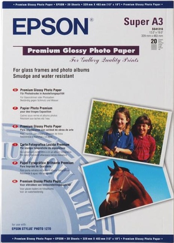 Бумага Epson Premium Glossy Photo Paper C13S041316