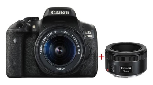 Цифровой фотоаппарат Canon EOS 750D черный 0592C077 фото 6