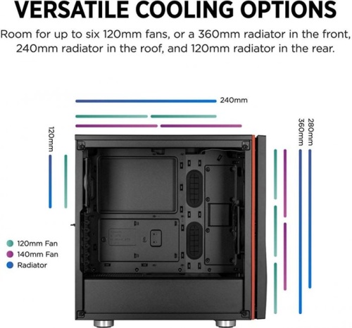Корпус Miditower Corsair Carbide SPEC-06 CC-9011144-WW фото 9