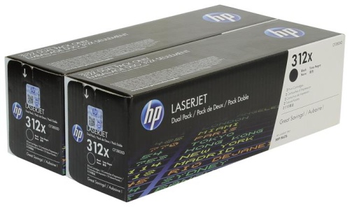 Набор лазерных картриджей Hewlett Packard 312X черный CF380XD